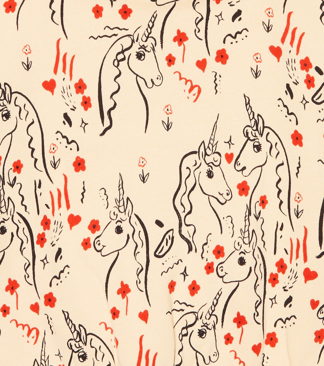 Printed cotton jersey sweater | Mini Rodini