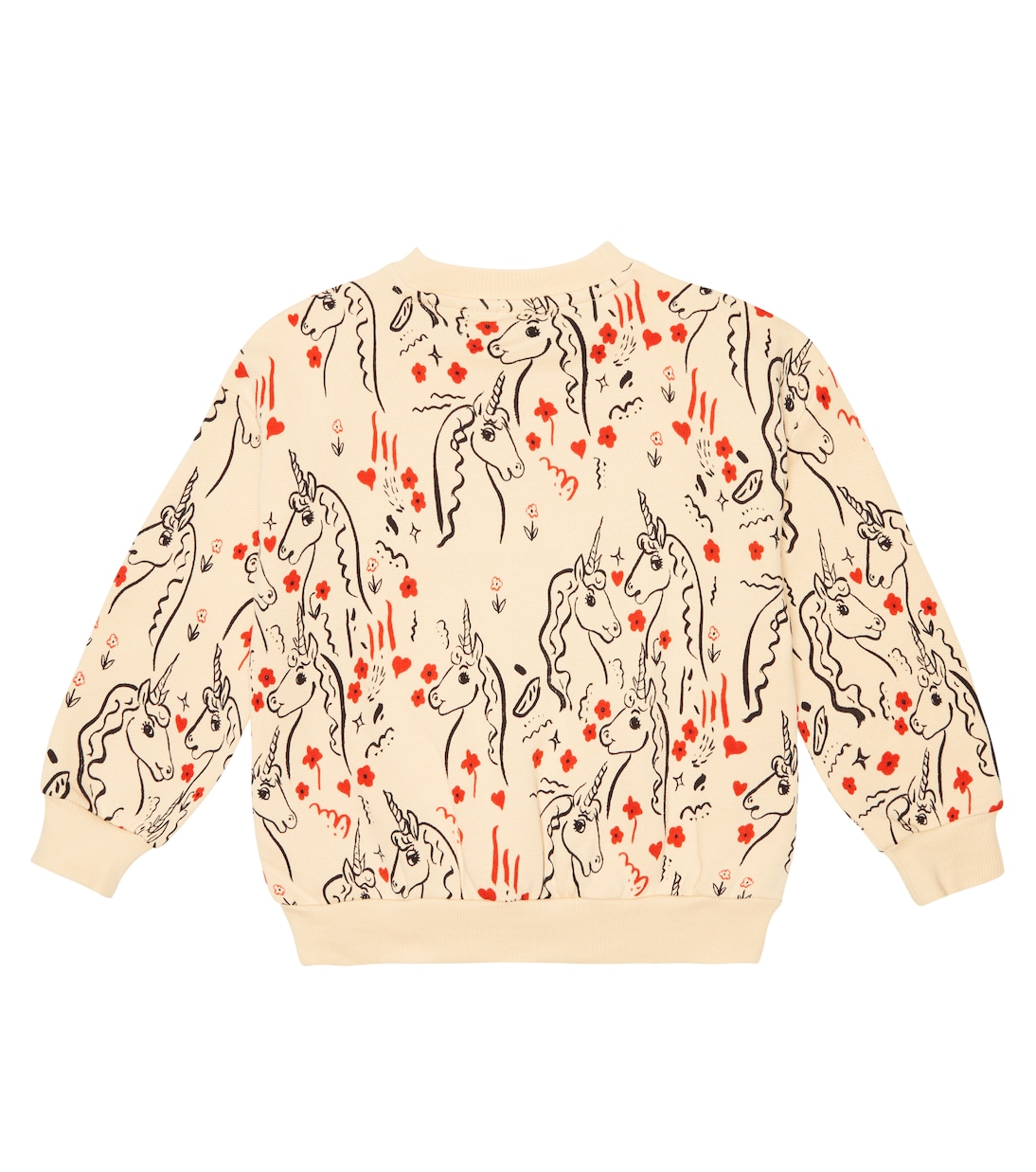 Printed cotton jersey sweater | Mini Rodini