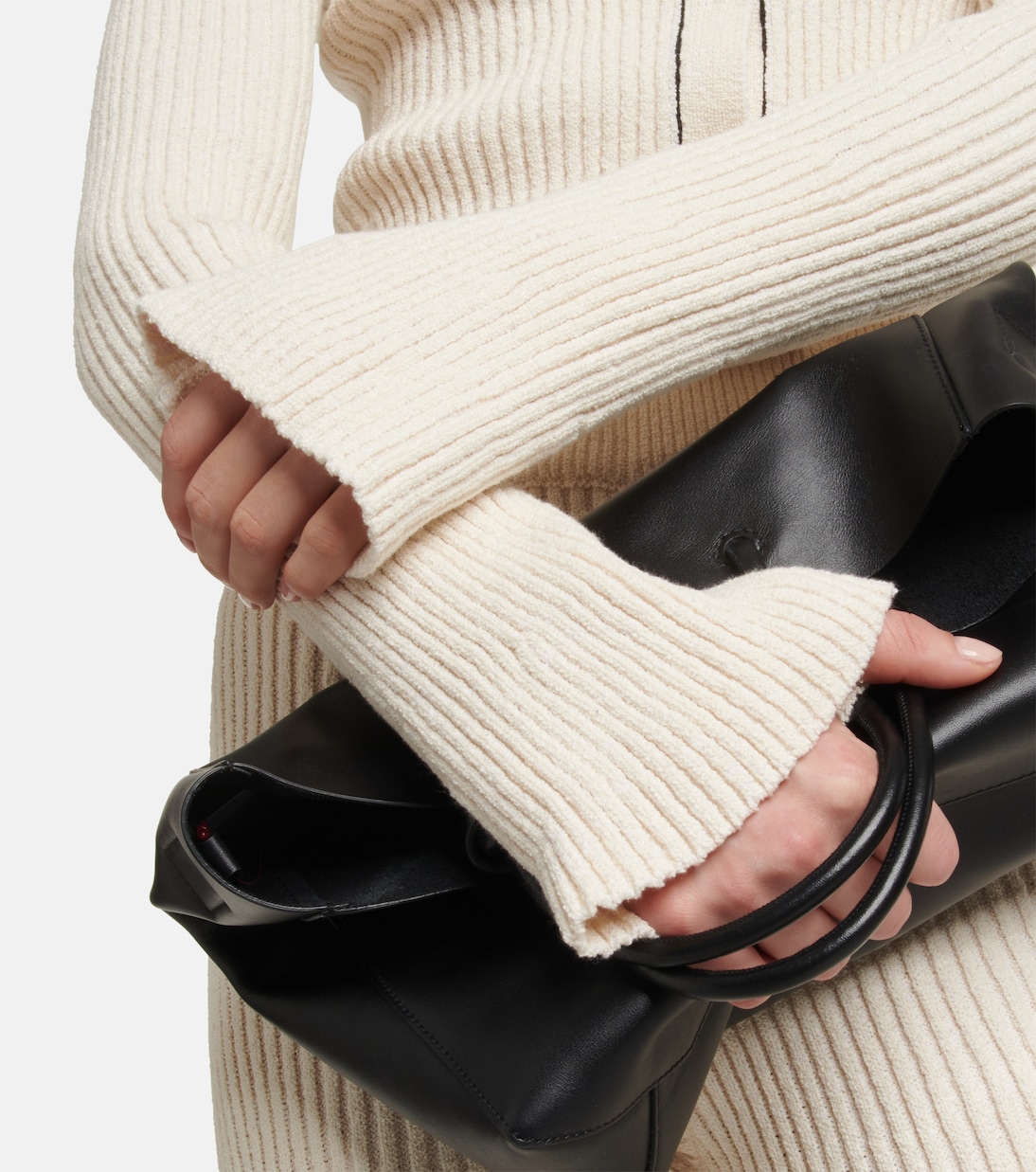 Cropped-Cardigan aus Rippstrick | Ami Paris