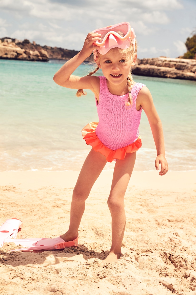 Olive ruffled bikini | Hunza G Kids
