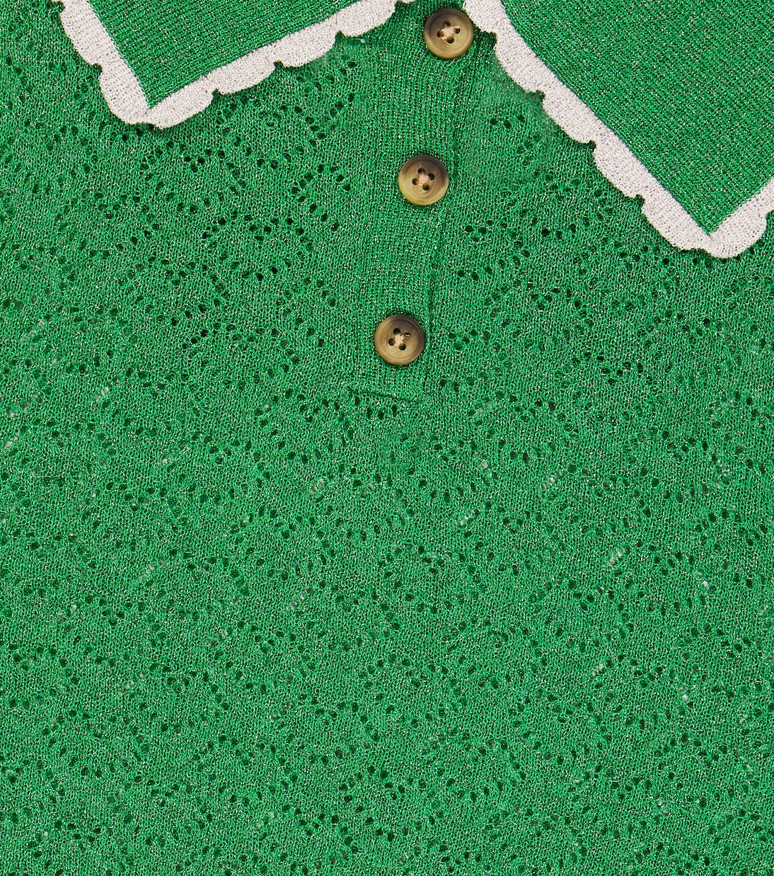 Saxy collared Lurex® sweater | Morley