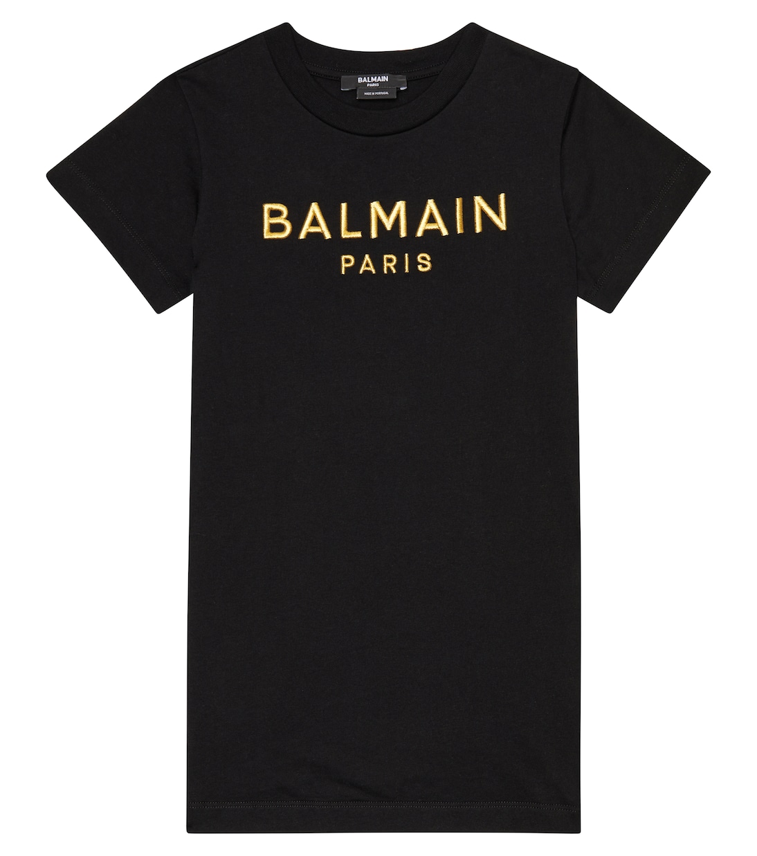 Logo cotton jersey dress | Balmain Kids