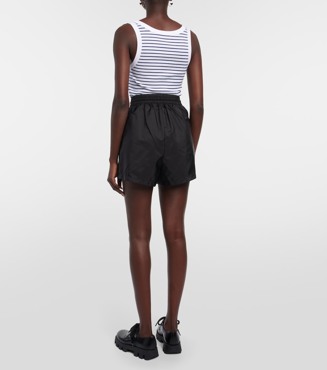 High-Rise Shorts aus Re-Nylon | Prada