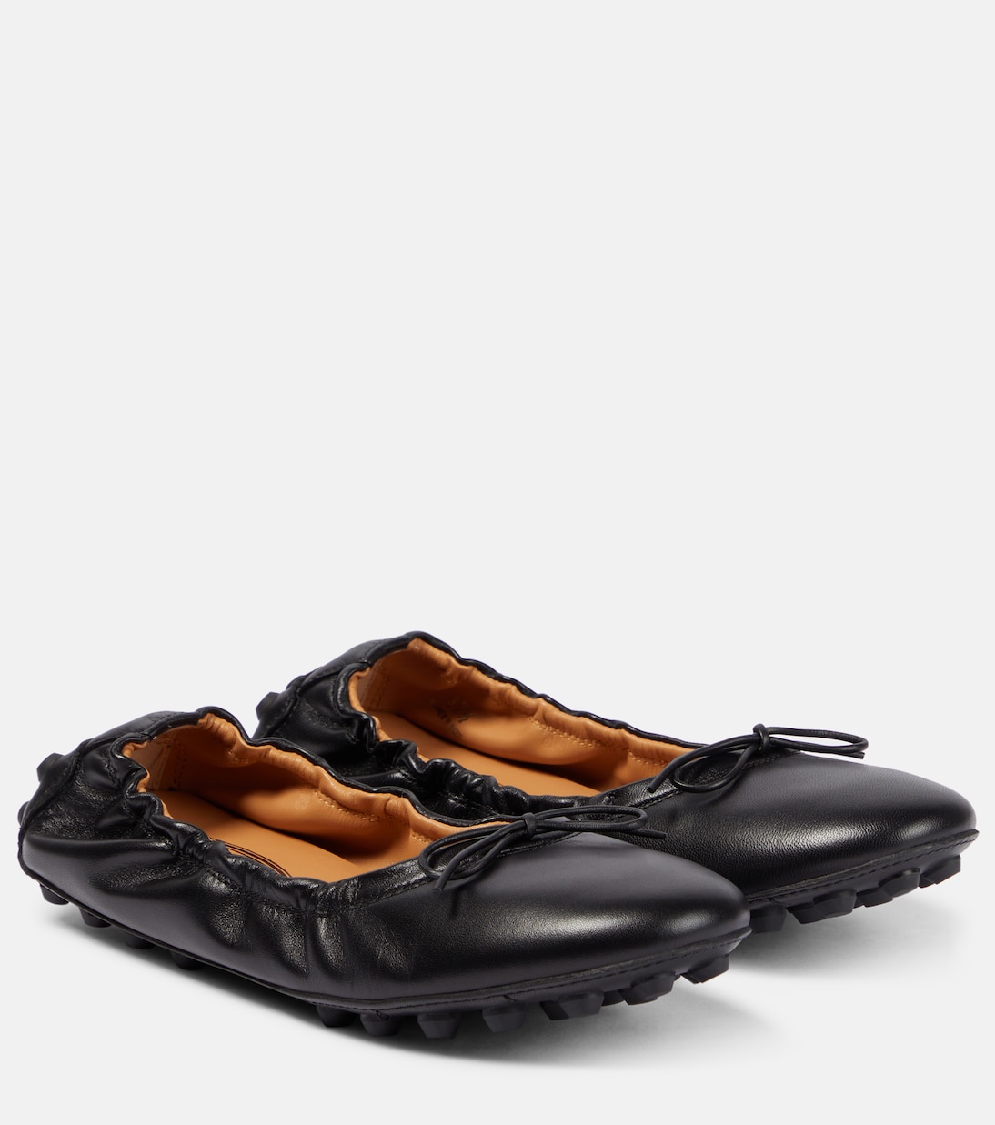 Bubble leather ballet flats | Tod's