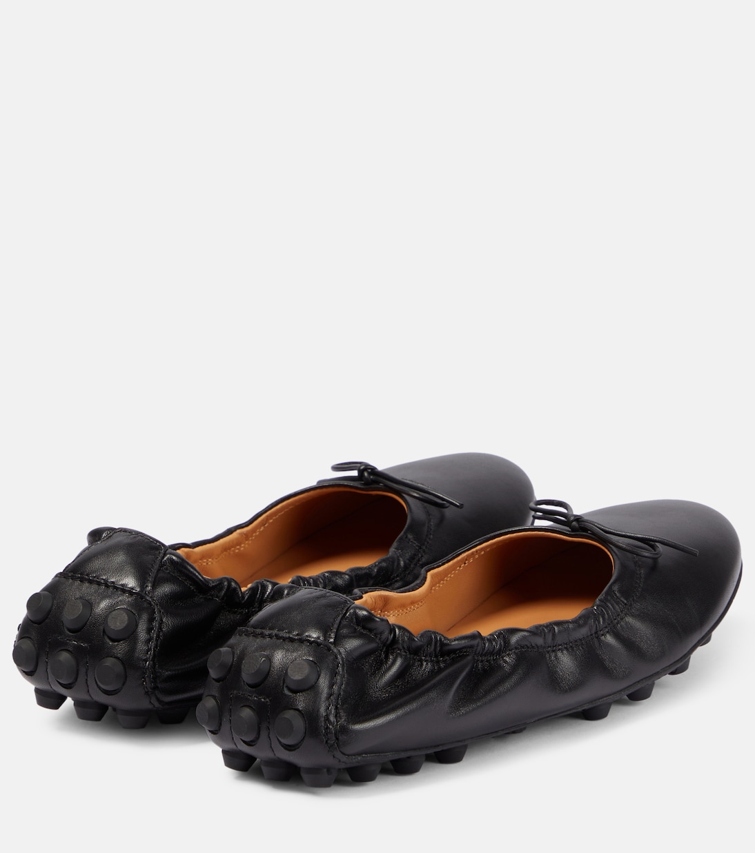 Bubble leather ballet flats | Tod's