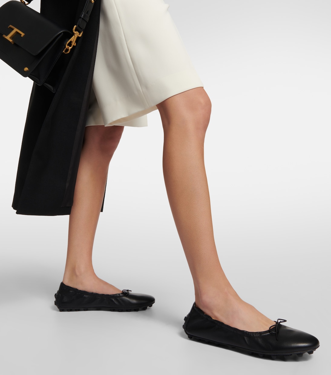 Bubble leather ballet flats | Tod's