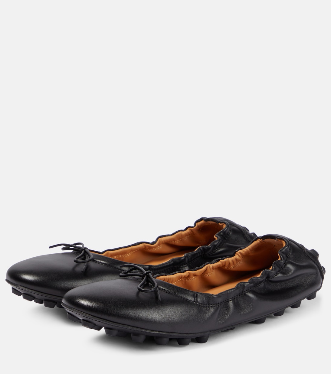 Bubble leather ballet flats | Tod's