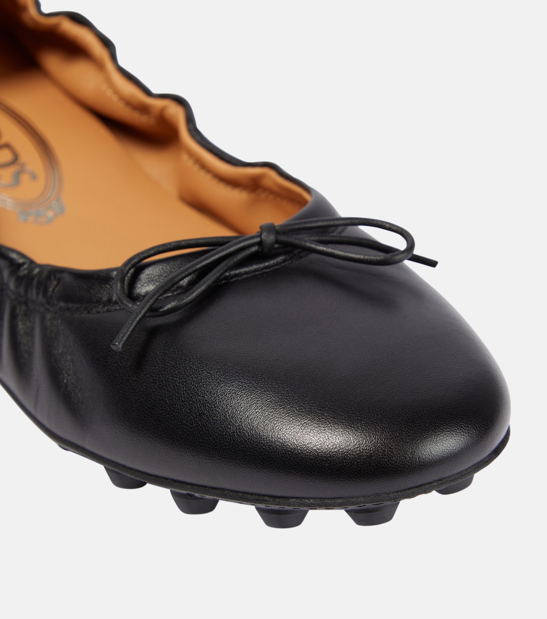 Bubble leather ballet flats | Tod's