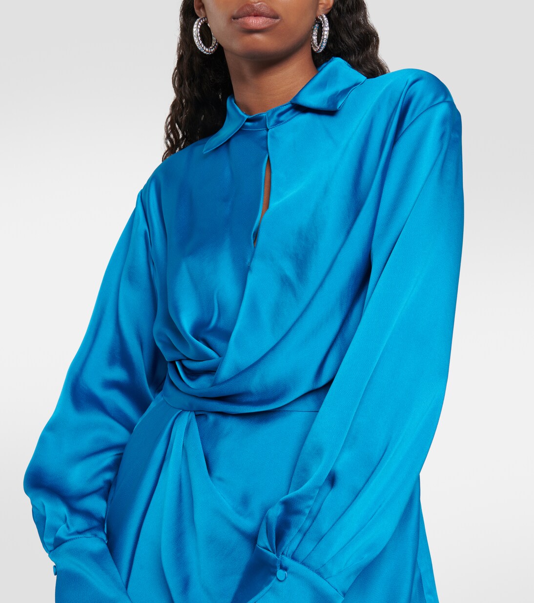 Robe portefeuille Talit en satin | Simkhai