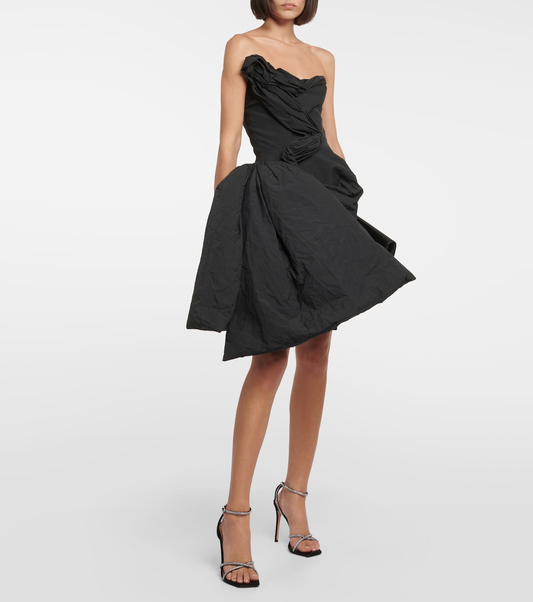 Nucleus asymmetric bustier minidress | Maticevski