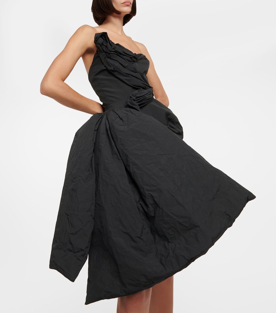 Nucleus asymmetric bustier minidress | Maticevski