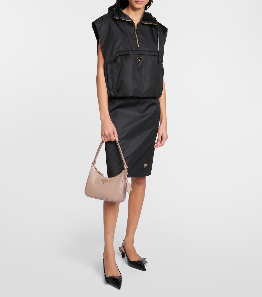 Borsa a spalla Re-Edition Mini in pelle | Prada