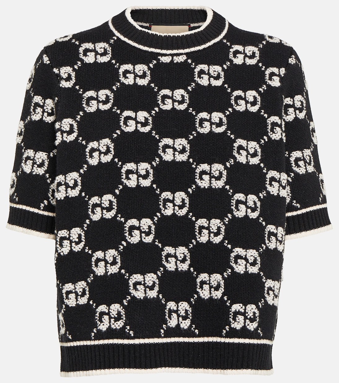 GG jacquard wool bouclé top  | Gucci