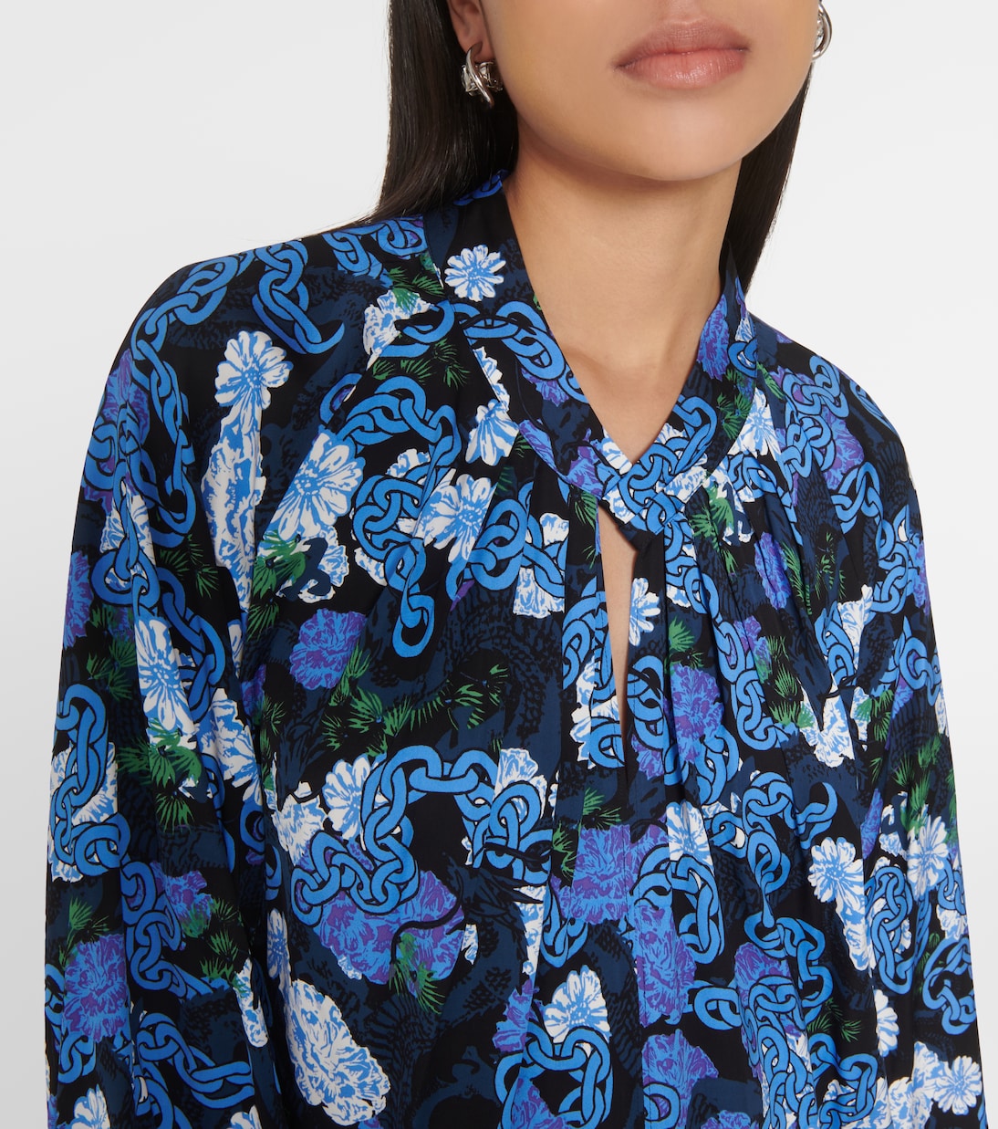 Robe Silka imprimée en satin | Diane von Furstenberg