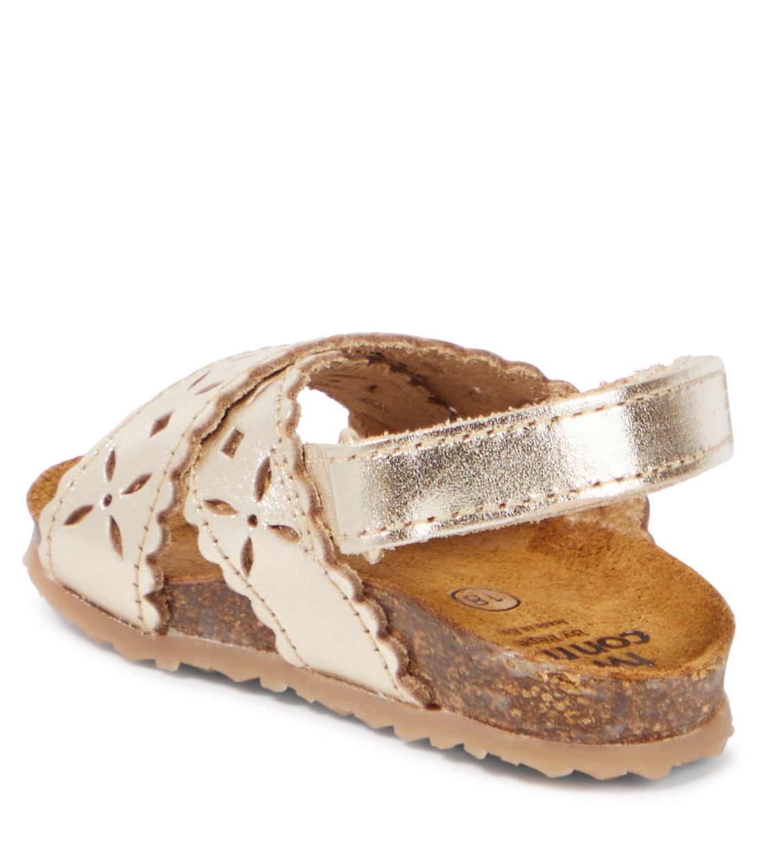 Baby cutout metallic leather sandals | PèPè