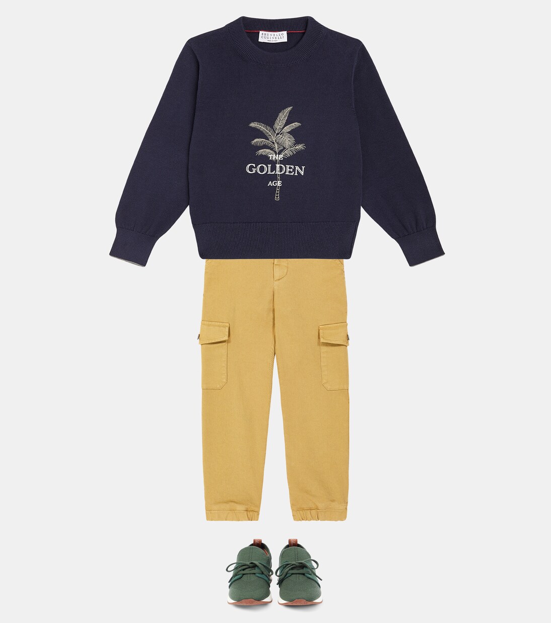 Printed cotton sweater | Brunello Cucinelli Kids