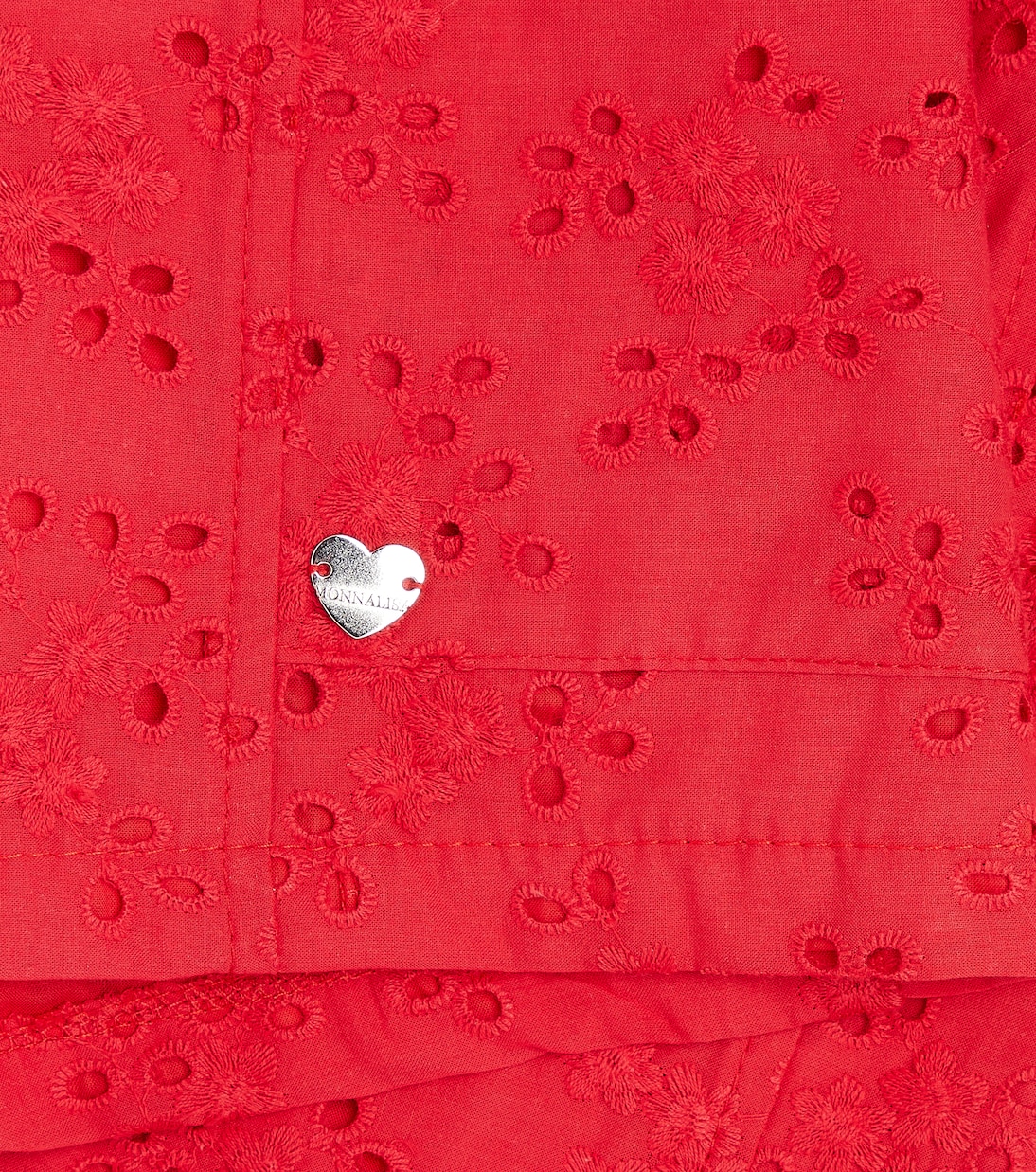 Embroidered cotton muslin Bermuda shorts | Monnalisa