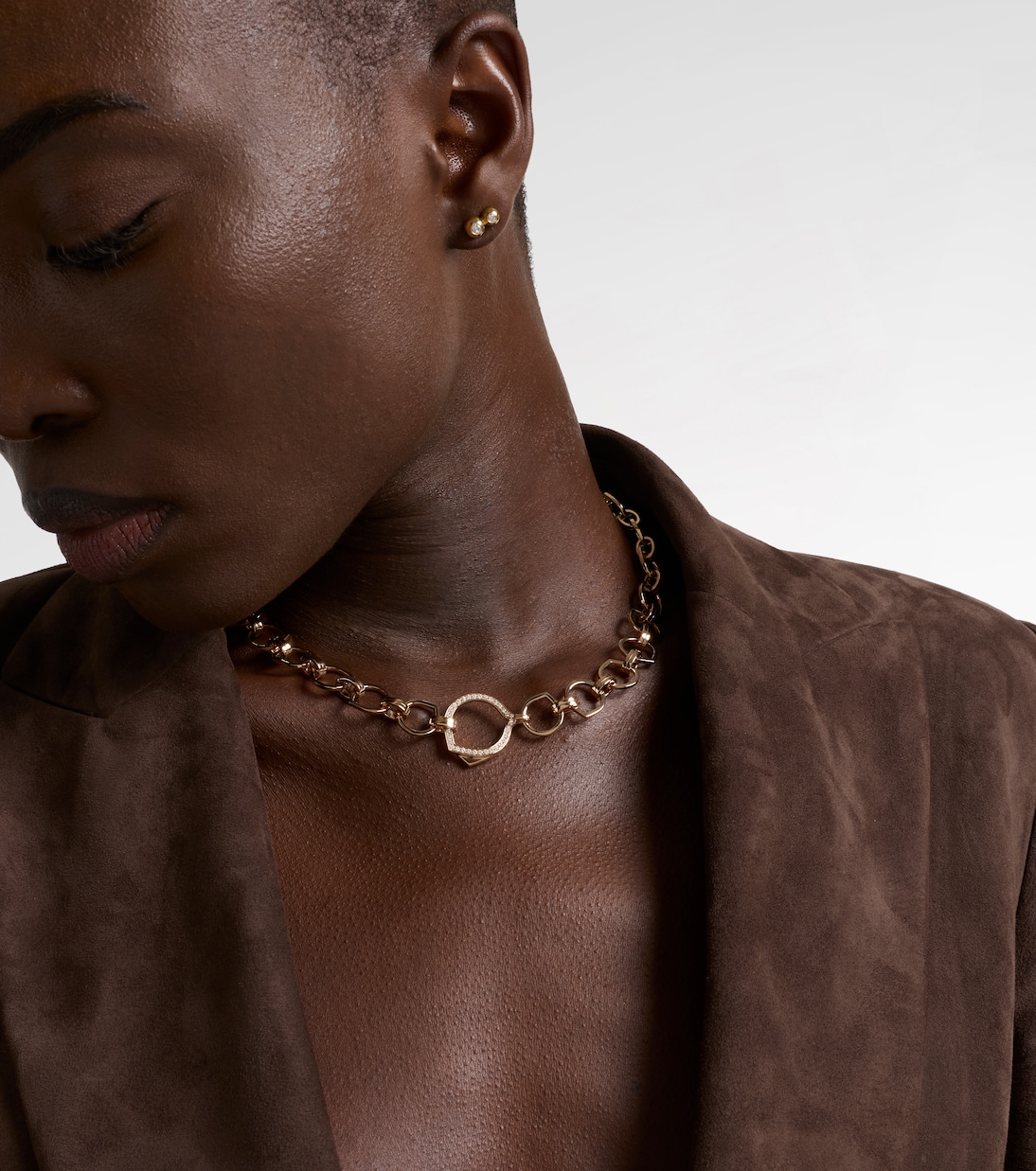 Antifer 18kt rose gold necklace with diamonds | Repossi