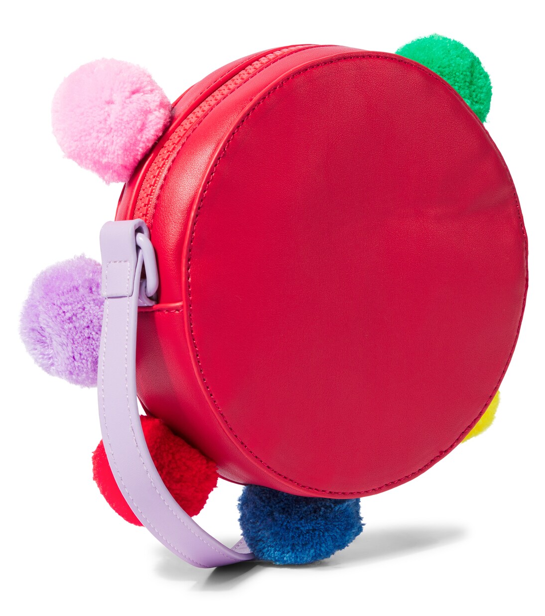 Logo pompom-trimmed shoulder bag | Stella McCartney Kids