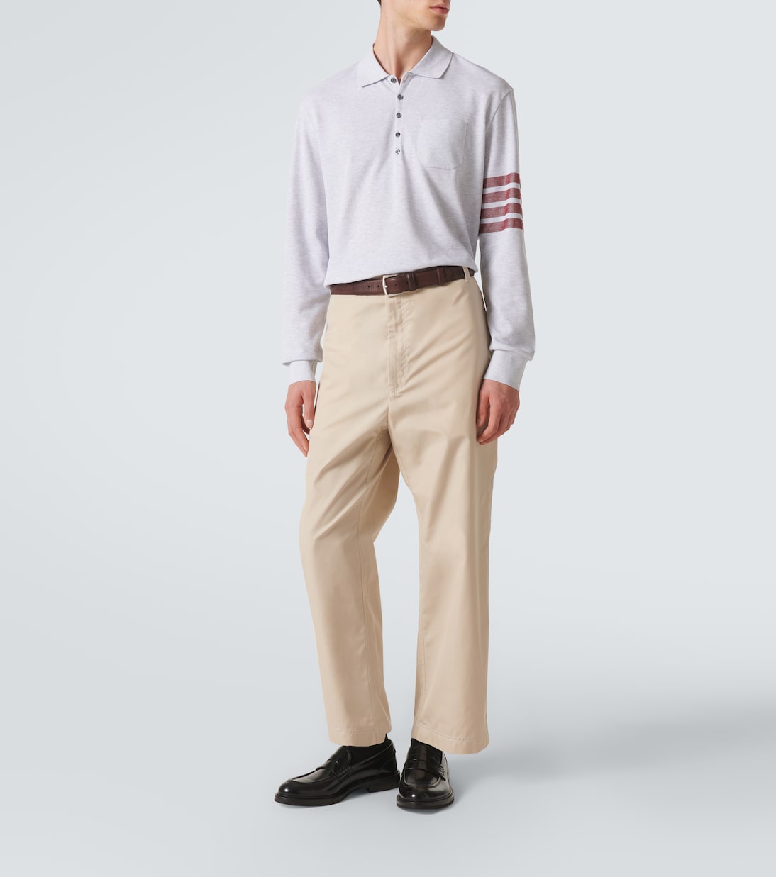 Polo 4-Bar de algodón | Thom Browne