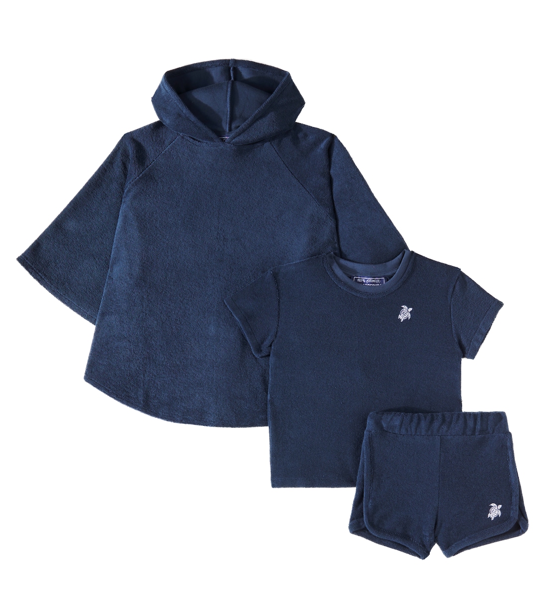 Bébé – Set cape, t-shirt et short Bubbly en coton | Vilebrequin Kids
