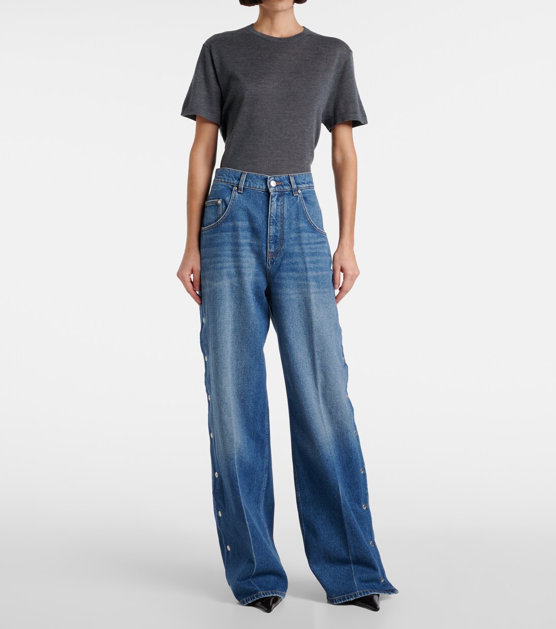 Jeans bootcut de tiro medio | Stella McCartney