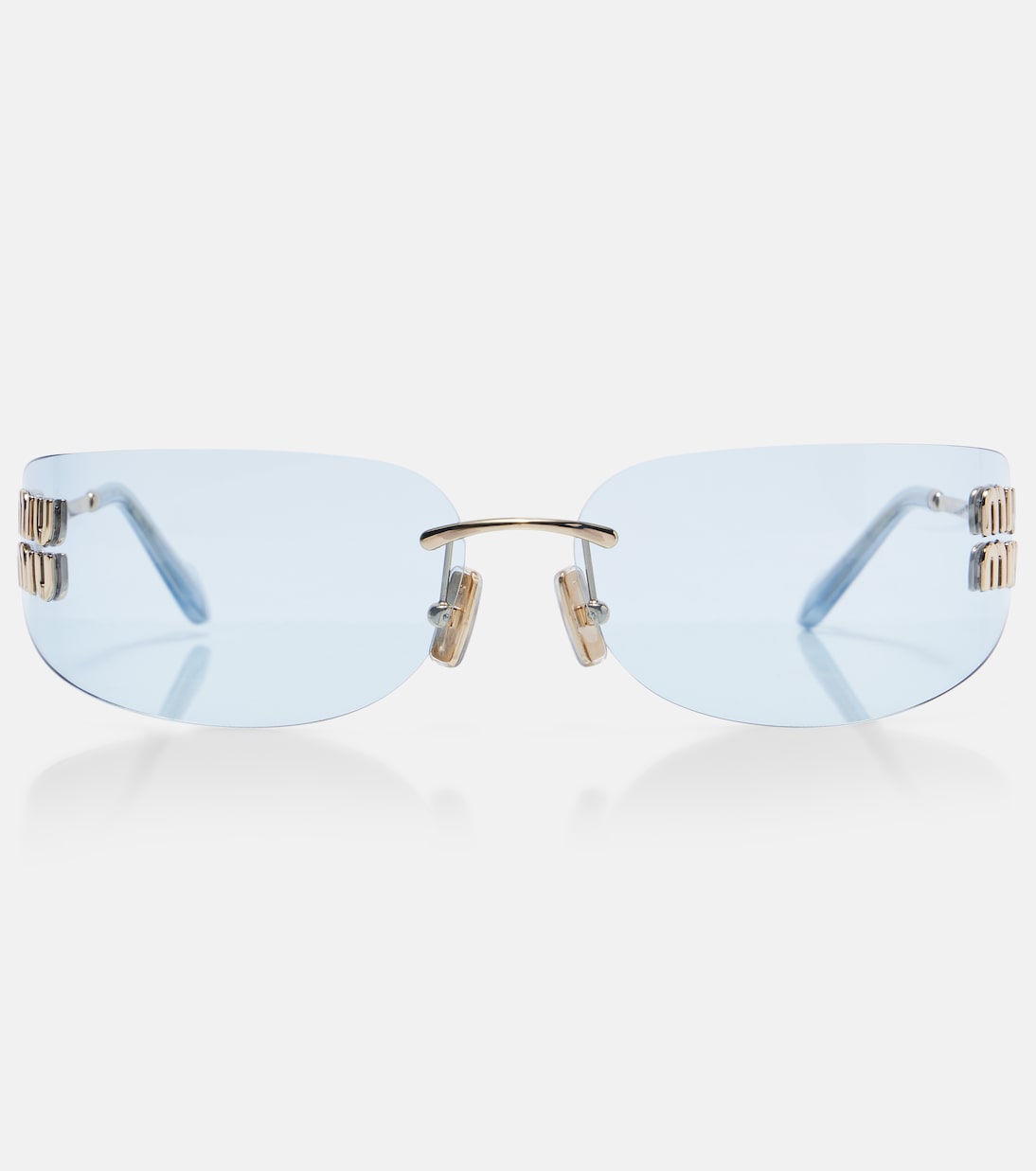 Logo rectangular sunglasses | Miu Miu