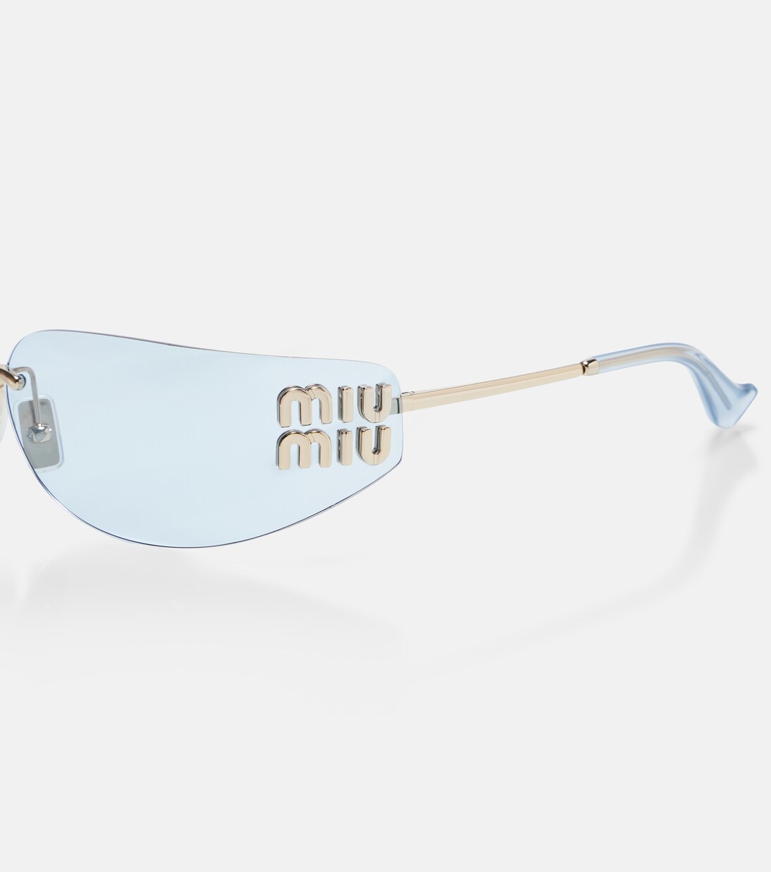 Logo rectangular sunglasses | Miu Miu
