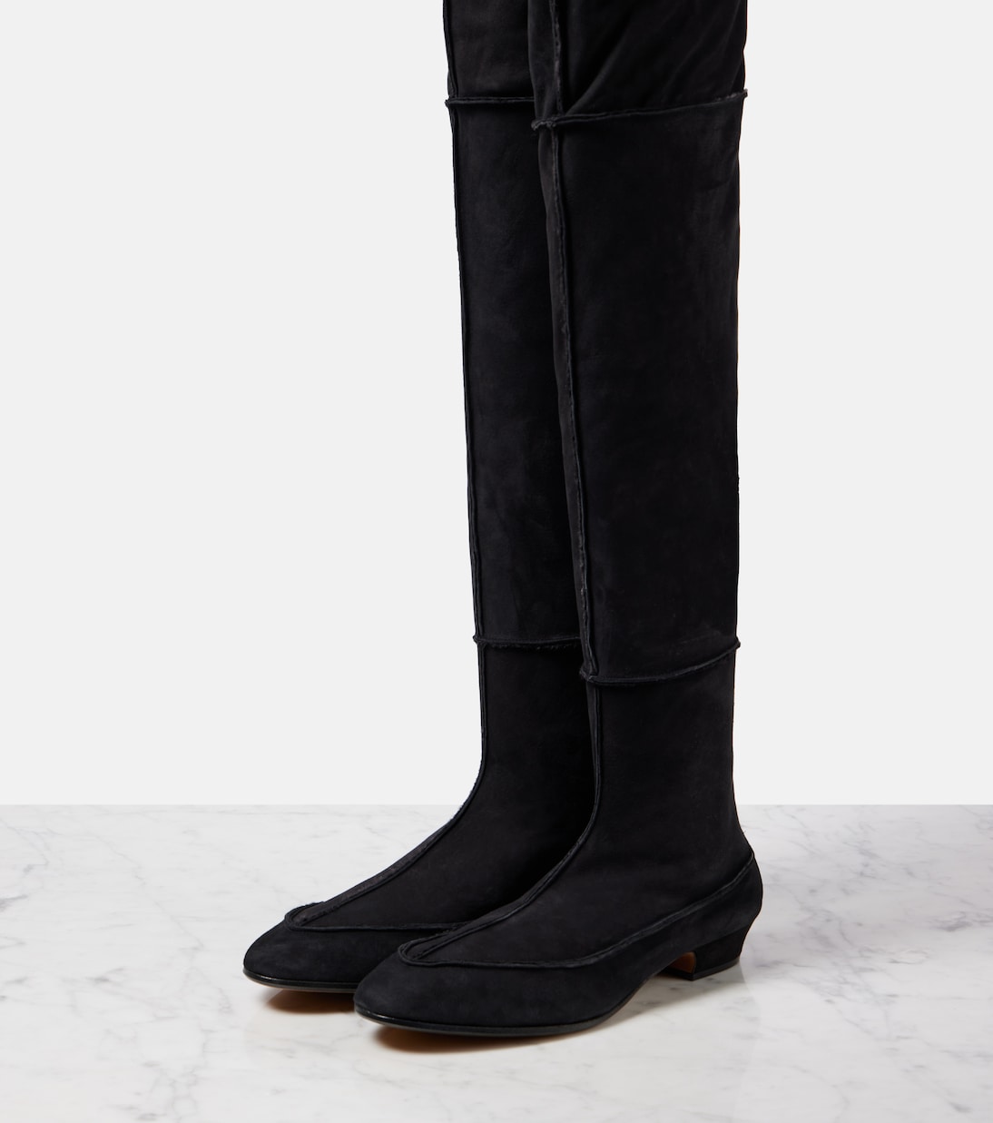 Awar Cuissarde 25 suede over-the-knee boots | The Row