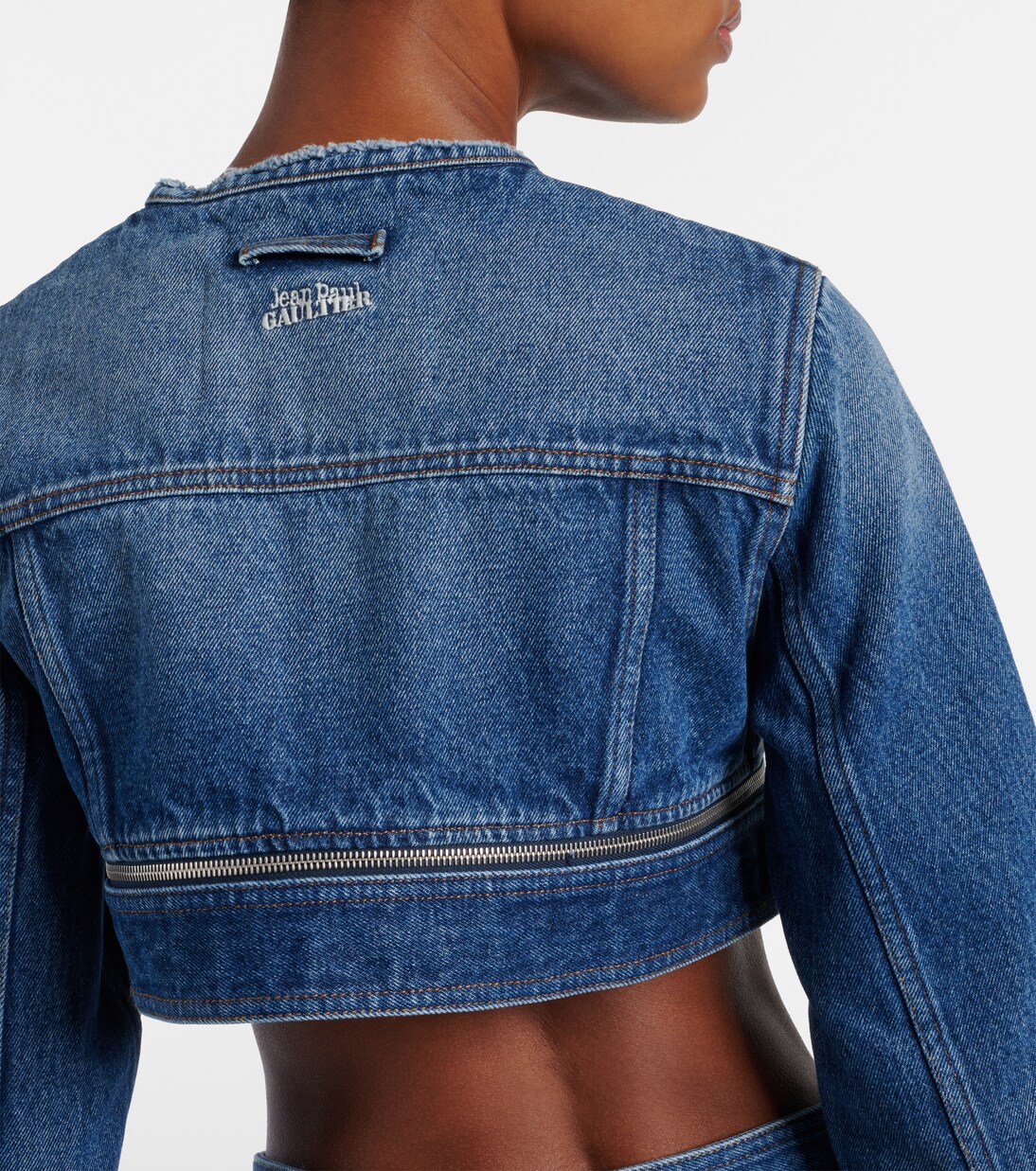 Cropped denim jacket  | Jean Paul Gaultier