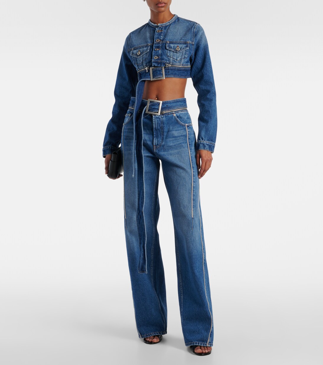 Cropped denim jacket  | Jean Paul Gaultier