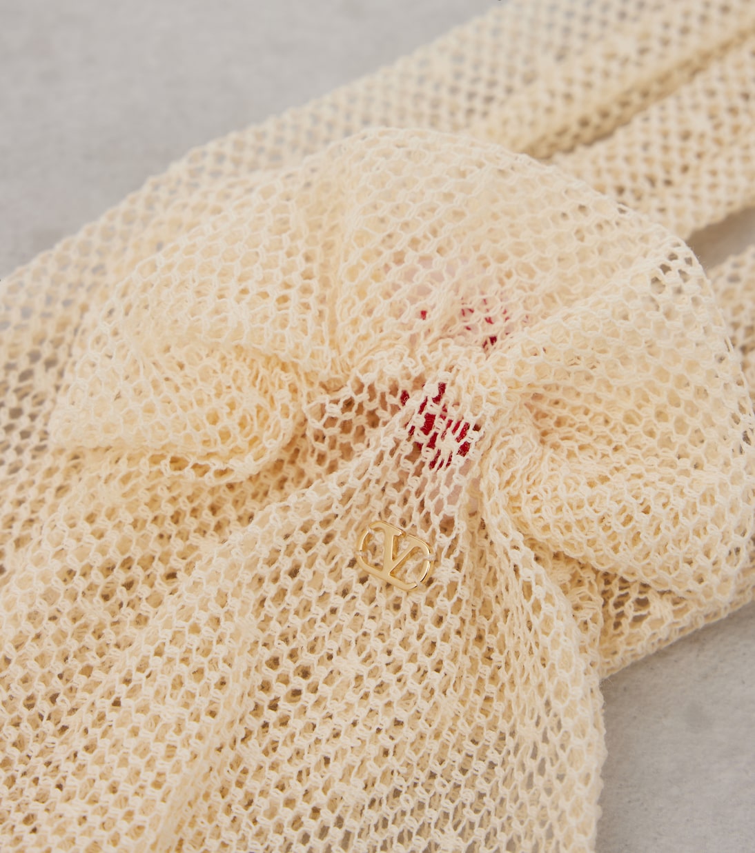 VLogo cotton-blend tulle gloves | Valentino