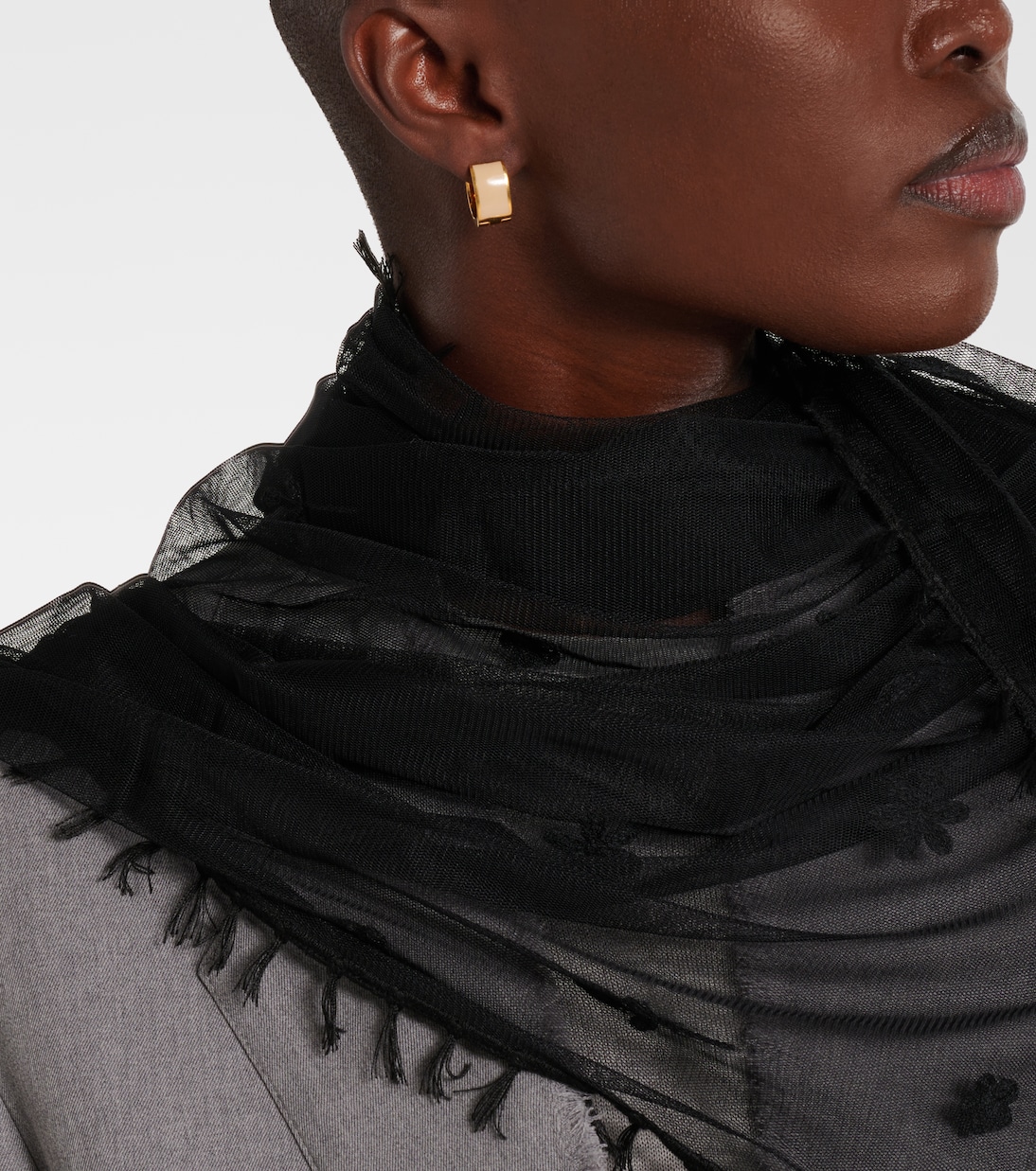 Boucles d'oreilles Signature en plaqué or | Toteme