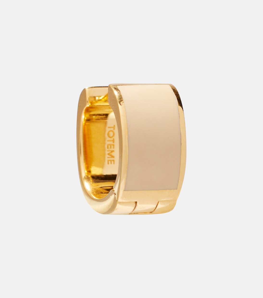 Boucles d'oreilles Signature en plaqué or | Toteme