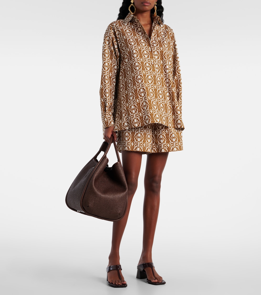 High-Rise Shorts Taiga aus Baumwolle | Max Mara