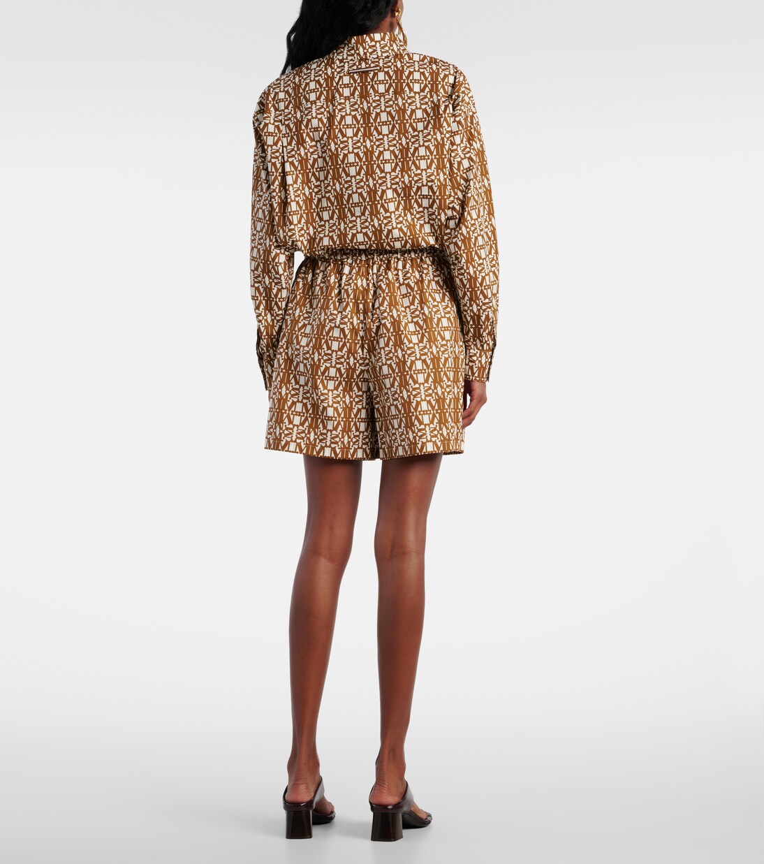 High-Rise Shorts Taiga aus Baumwolle | Max Mara