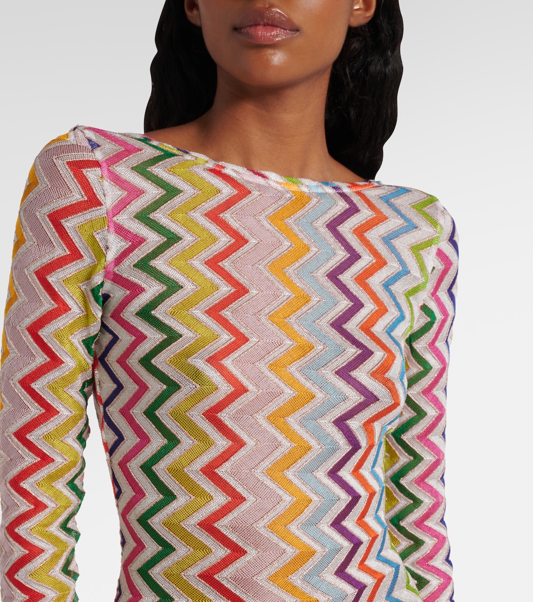 Minikleid aus Häkelstrick | Missoni