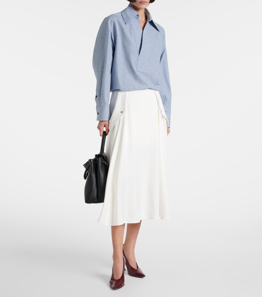 Pleated midi skirt | Bottega Veneta
