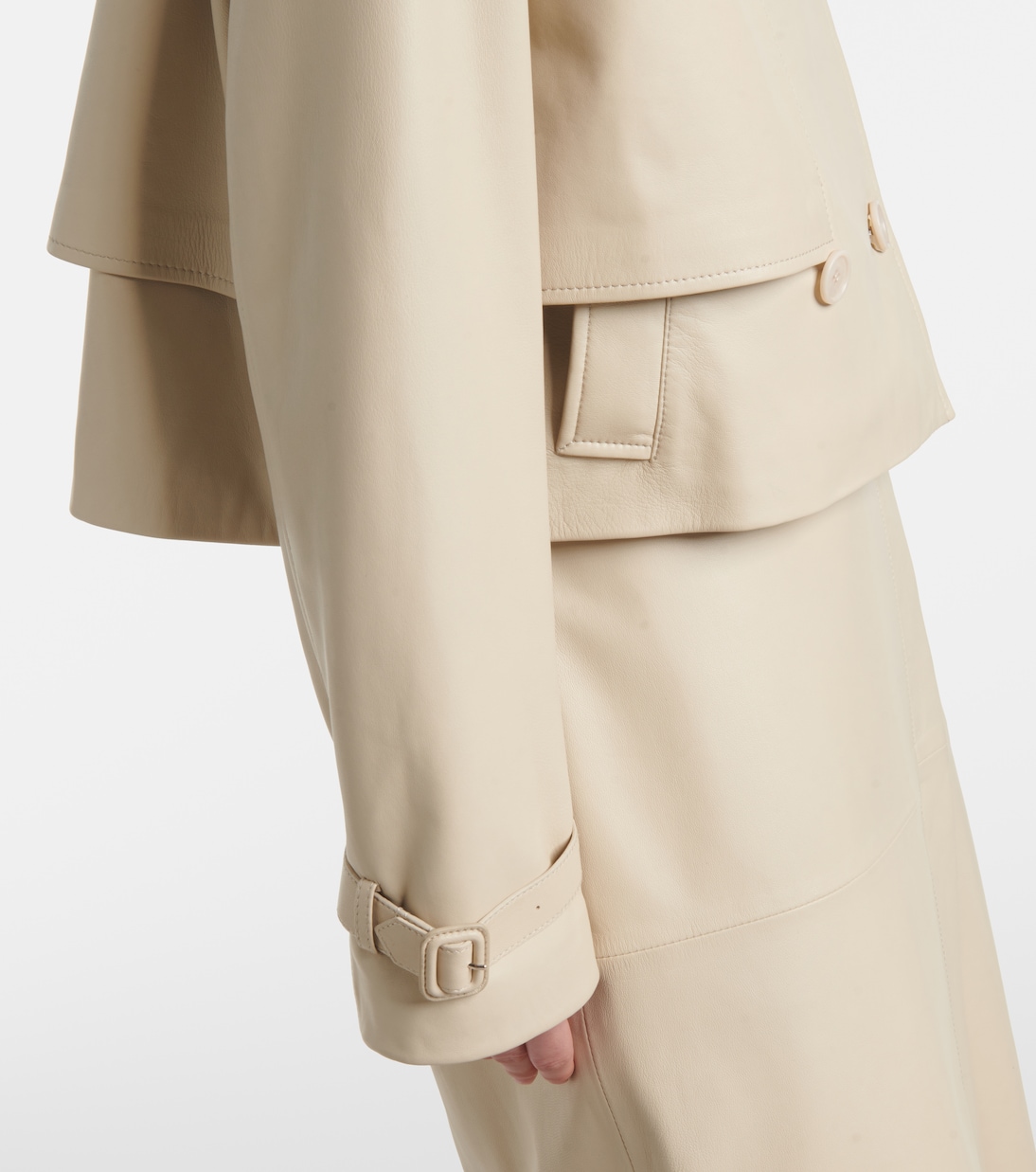 Cropped leather jacket | Joseph