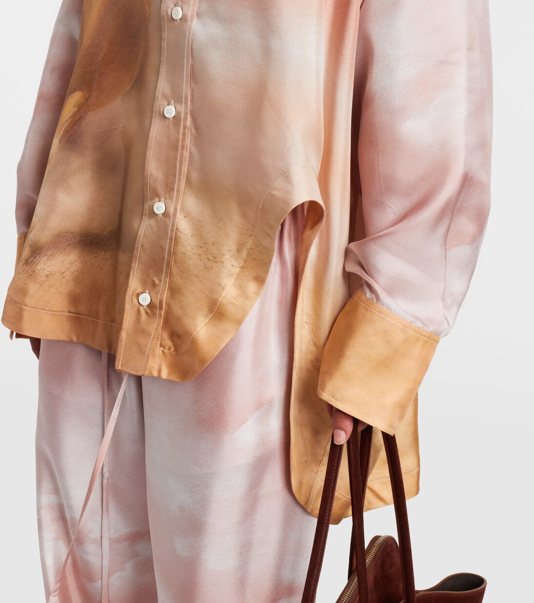 Printed silk twill shirt | The Attico