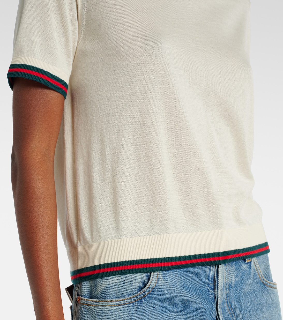 Top in cashmere e seta | Gucci