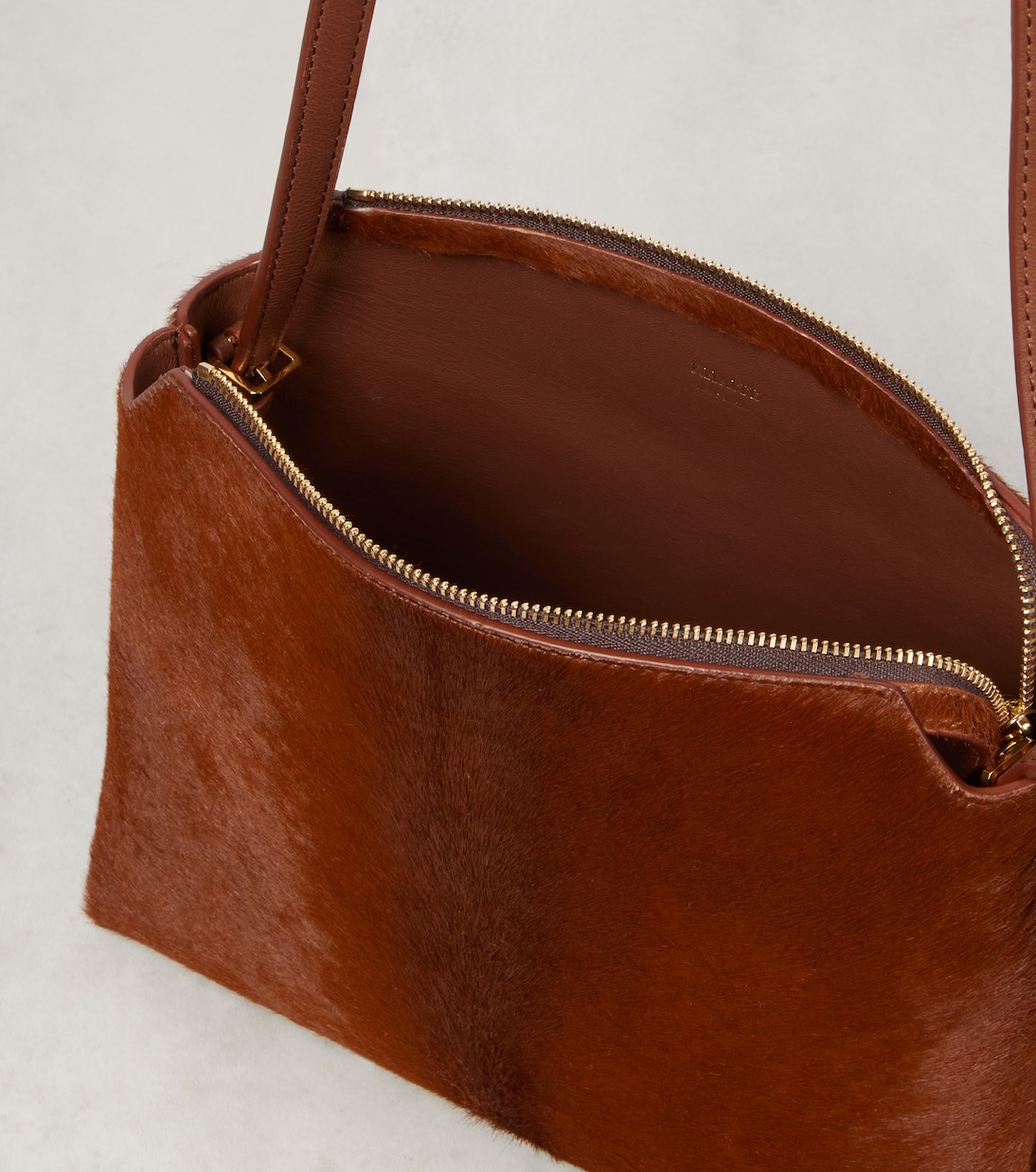 Lina Medium calf hair crossbody bag | Khaite