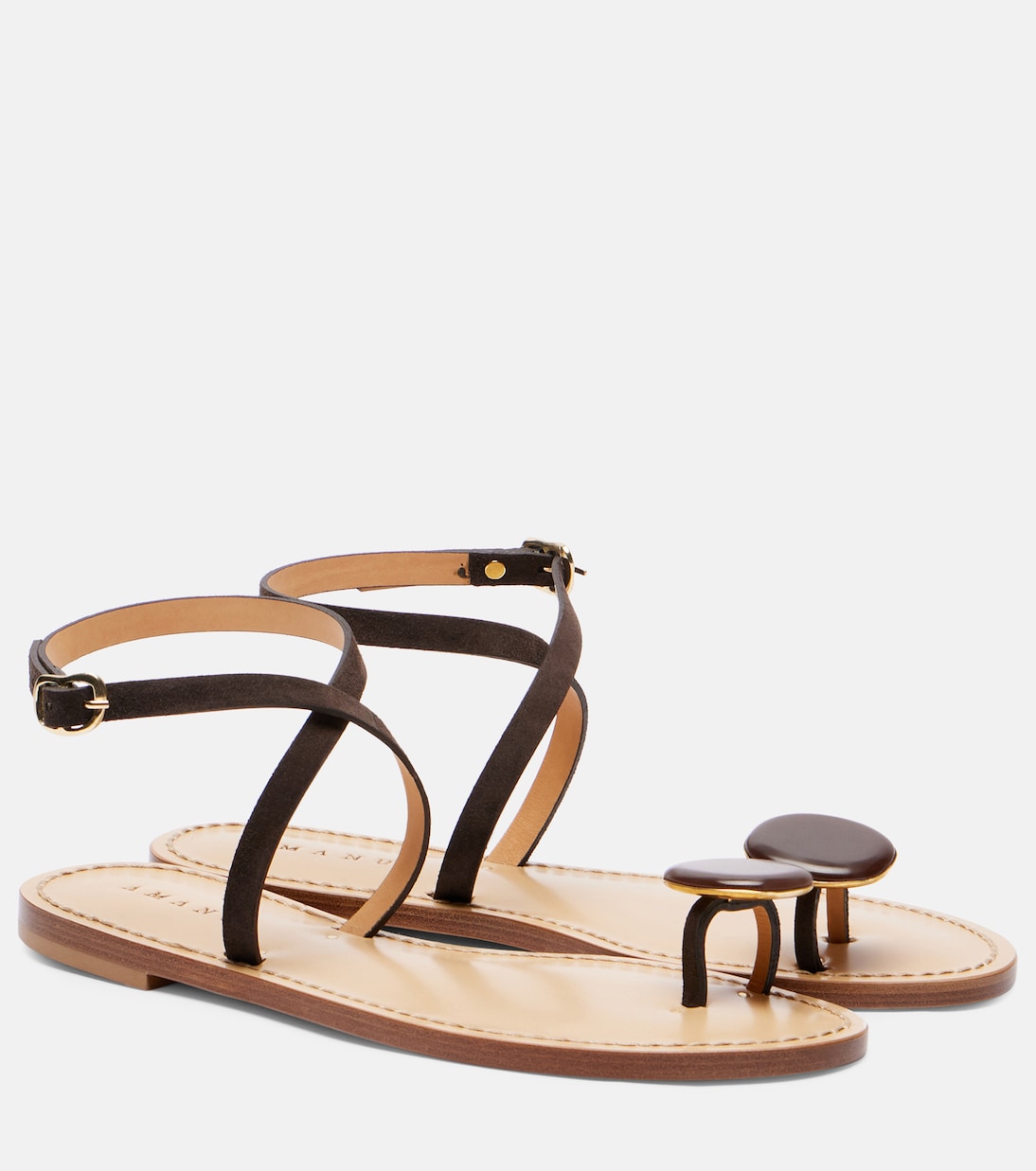 Sandalen Kigali aus Veloursleder | Amanu