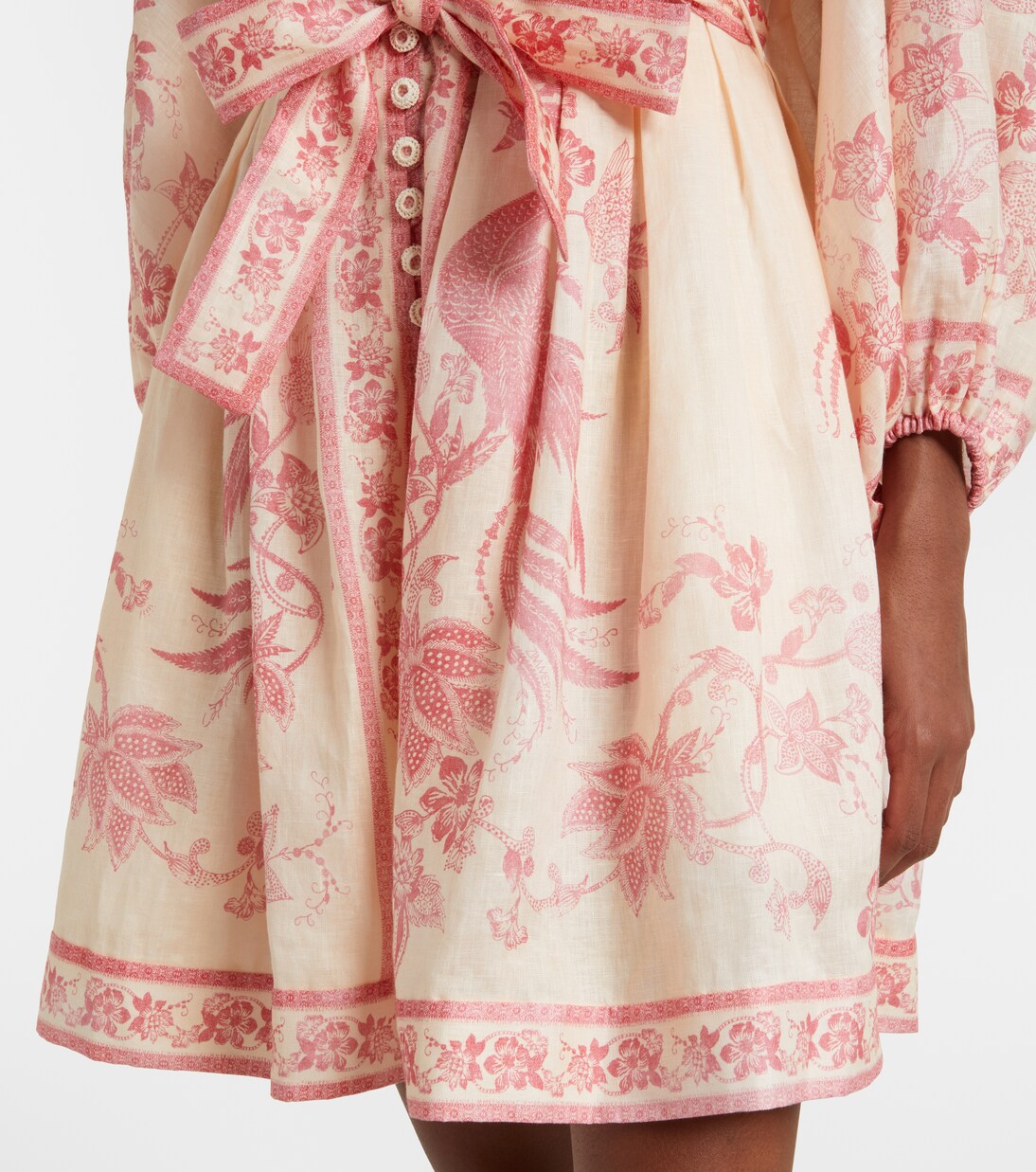 Robe Lucky en lin à fleurs | Zimmermann