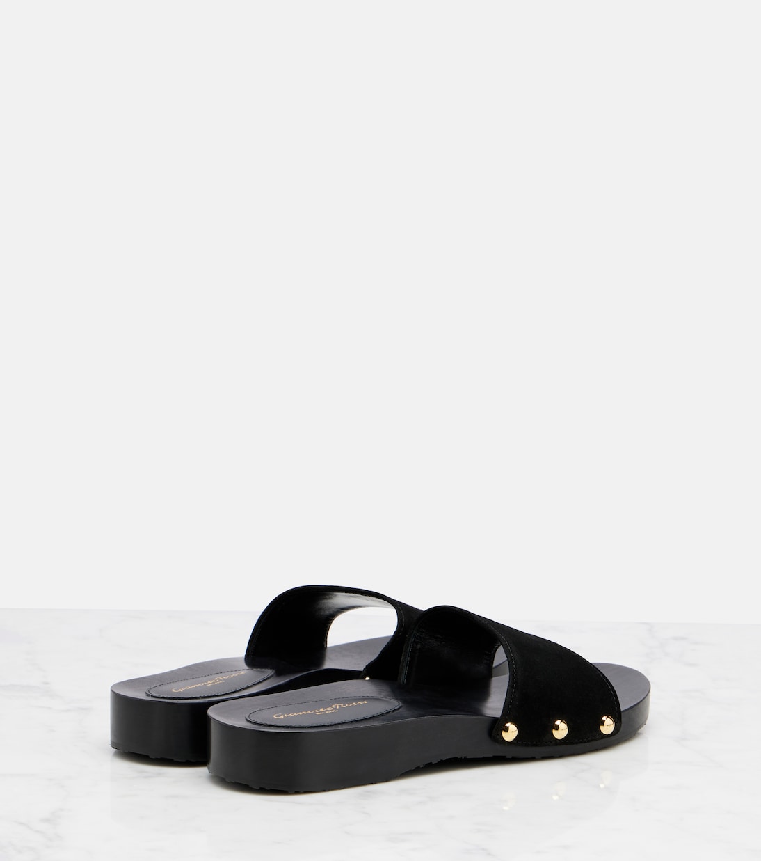 Pantoletten Riviera aus Veloursleder | Gianvito Rossi