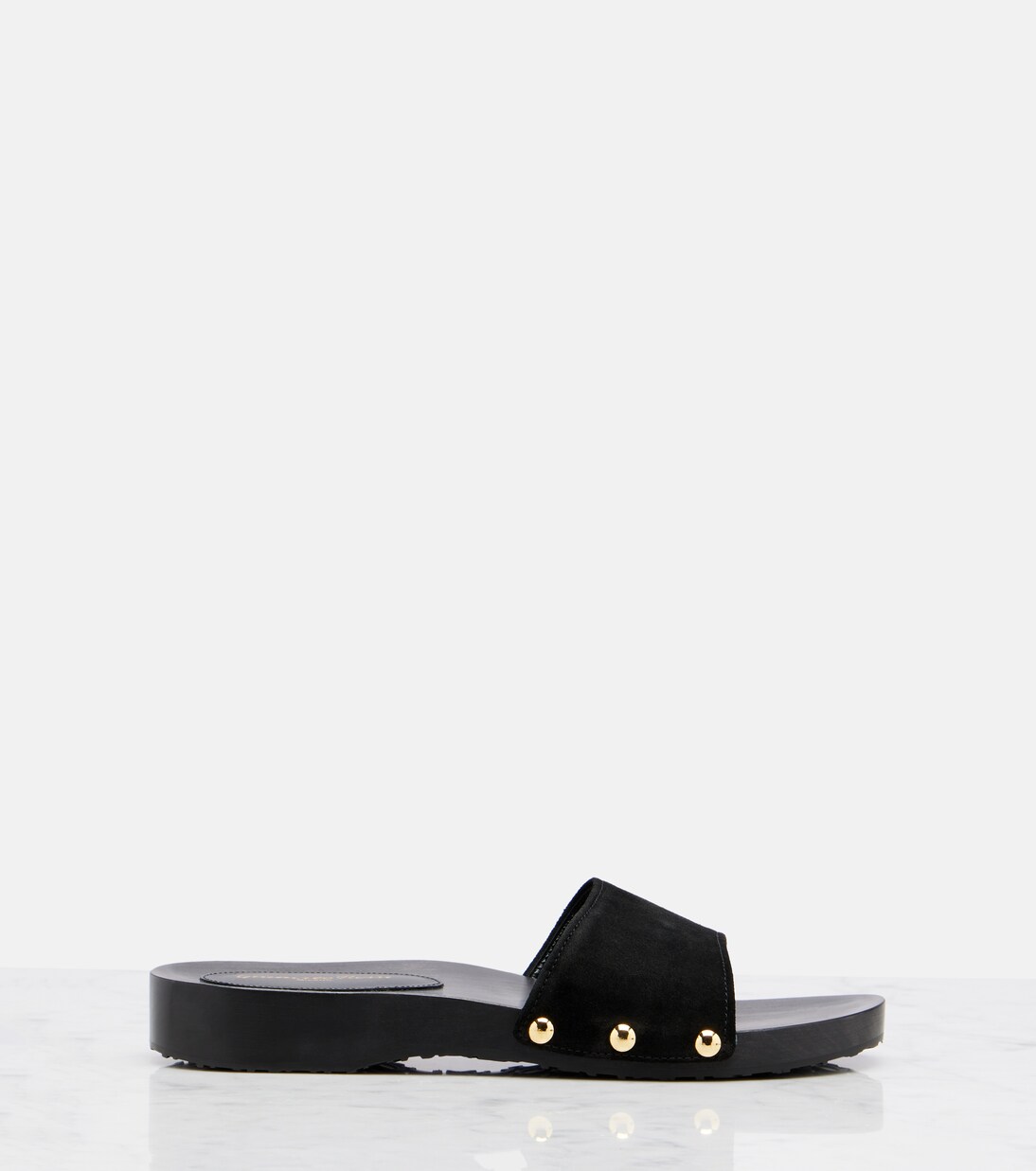 Pantoletten Riviera aus Veloursleder | Gianvito Rossi