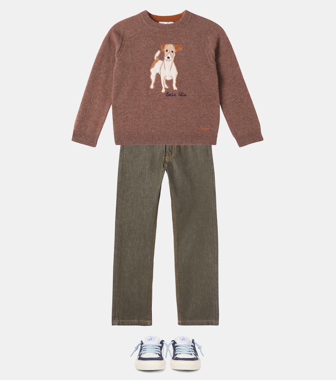 Berlioz intarsia cashmere sweater | Bonpoint