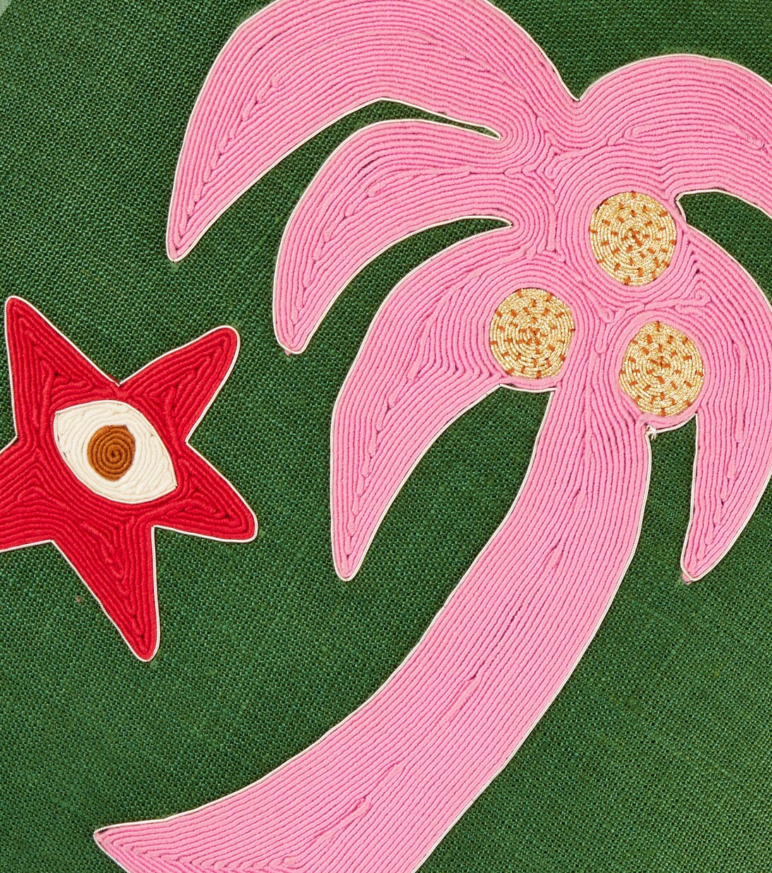 Playa Palm Tree linen cushion | Jonathan Adler