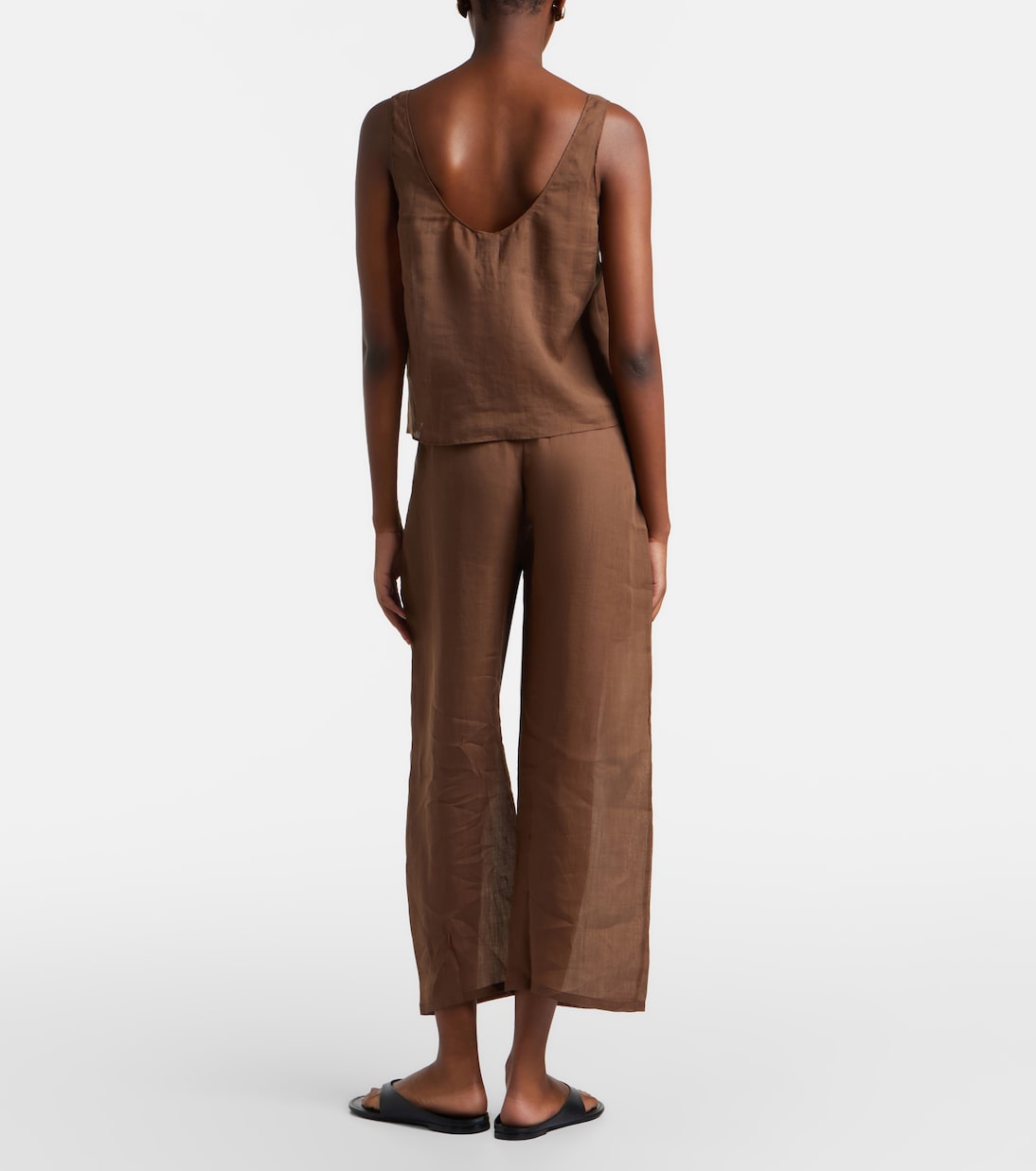 Pantalon ample raccourci Niko ramie | Leset