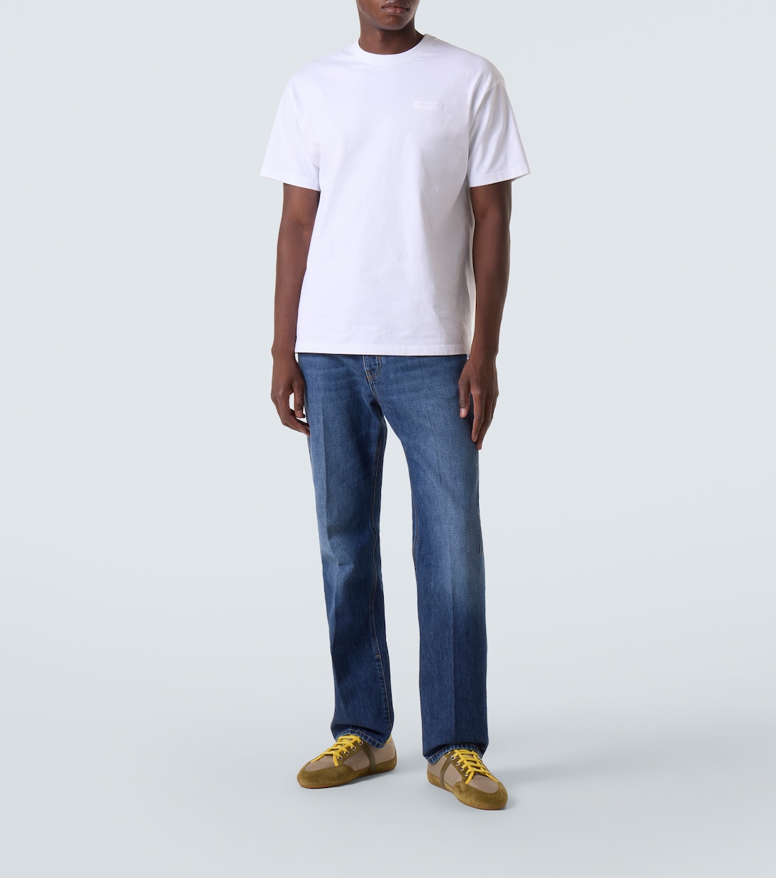 Slim suede-trimmed sneakers | Givenchy